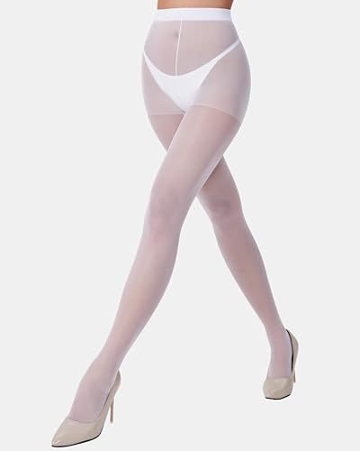 Image of leg elegant 3 Pairs 20D Women's Sheer Tights Ultra Sheer Pantyhose with Control Top