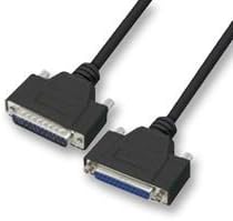 L-COM - CSMNB25MF-2.5 - COMPUTER CABLE, SERIAL, 2.5FT, BLACK
