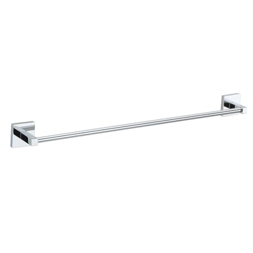 Image of Mila Floro Towel Rod | SS304 Stainless Steel, Chrome Finish | Wall-Mounted Bathroom Towel Holder | Rust-Proof & Durable | Easy Installation