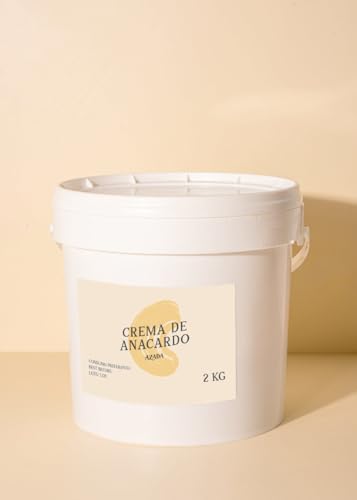 AZADA | Crema de Anacardo Smooth 2kg | Sin Azúcar añadido | Mantequilla de Anacardo | 100% ANACARDOS Tostados | Cremosa | Sin Gluten | Sin aditivos | Vegana | Sin Aceite de Palma
