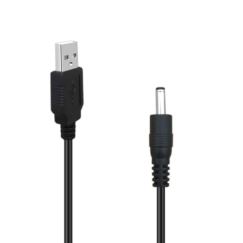 USB to DC 3.5mm Cable, DC 5V Power Cord USB Male to DC 3.5mm x 1.35mm Male Barrel Jack Plug Adapter Connector Charging Cable (1)