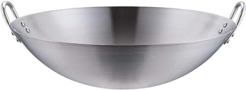 Wok Pan de Acero Inoxidable para Cocina a Gas 36 cm miniatura 1