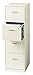 Space Solutions - 4 Drawer Fully Assembled Vertical Steel File Cabinet, Home & Small Office Use, Letter-Size, Locking, Pearl White