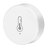 Pour une liaison climatique intelligente : pour capteur intelligent de température et d'humidité compatible avec Tuya pour hub Zigbee permet un contrôle automatique de la température en se connectant avec des climatiseurs ou des humidificateurs, ajustant les niveaux de confort intérieur en réel en fonction des lectures
