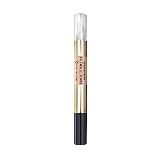 Max Factor Mastertouch Liquid Concealer-penna, 306 Fair, full täckning och omedelbar retuschering med lätt SPF 10 formel, 10 g