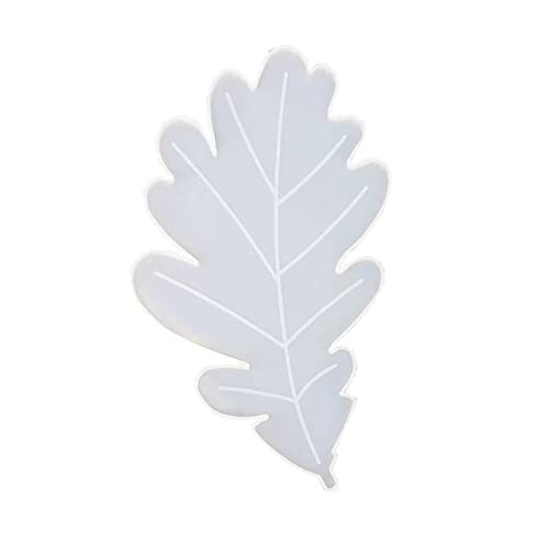10" x 6" Oak Leaf Coaster Epoxy Mold DIY Resin Casting Oak Cups Mats Silicone Mold, B