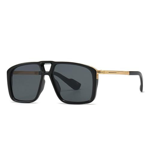 Lunettes de soleil double pont rétro aux finitions rivets et verres dégradés premium