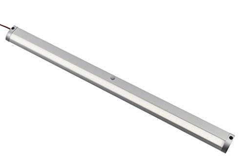 LUX P01 - Lampada LED sottopensile 280mm ad emissione laterale per interno casa. In alluminio in finitura anodizzata. Accensione con sensore di presenza. Luce naturale (4100° K). Driver 10W incluso