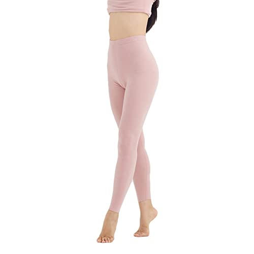 Dsnyu Thermal Pant Women, Polyester Thermal Pants, Pink Thermal Bottom XL