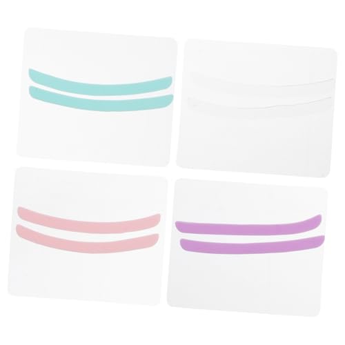 FRCOLOR 4 Pairs Lash Lift Rods Silicone Eye Patches for Wrinkles Reusable Pads Eyelash Perm Pads Eyelash Lifters Eyelash Curler Pads