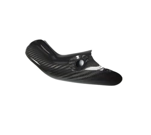 Bouclier thermique moto échappement carbone pour protéger les jambes sur XADV 750