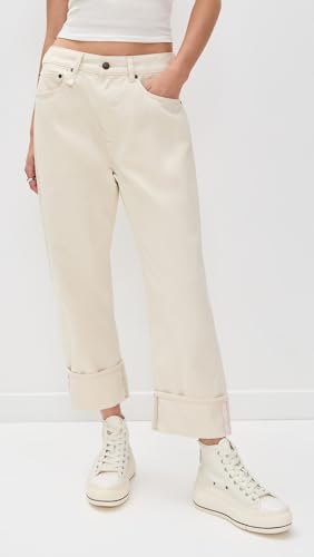 R13 Women's Cuffed X-Boyfriend Jeans2