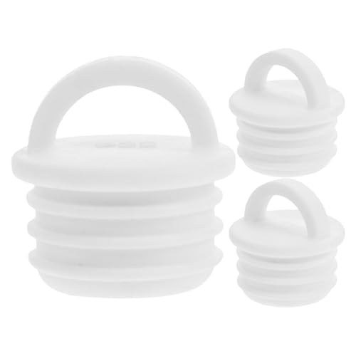 KICHOUSE 3 tapones de extremo de tubo obstruido para fregona, piezas de cubo de fregona, tapón de drenaje de cubo de fregona, tapón de desagüe, tapones de cubo de fregona, tapones de drenaje de goma