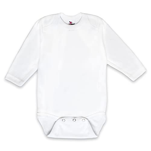 Baby Long Sleeve One piece bodysuit 100% Polyester Sublimation Blank White
