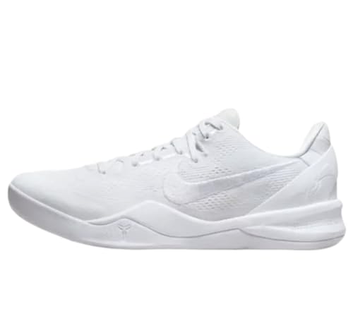 Nike Mens KOBE VIII PROTRO White/White-White Cross Trainer Shoes-FJ9364 100-Size 5
