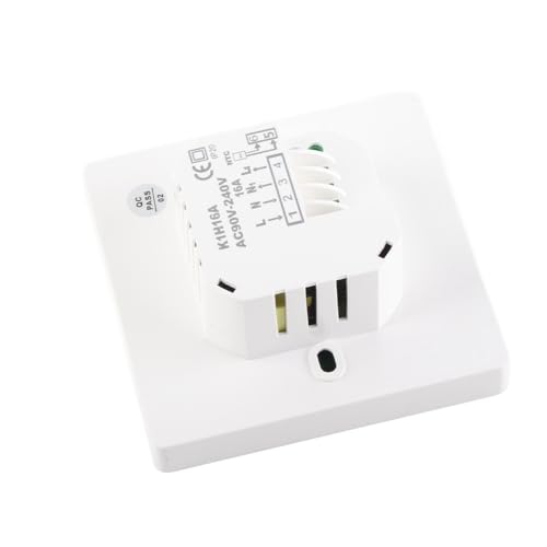 Smart Thermostat with LCD Display, 16A Keypad Temperature Controller for Electric Heating Systems, Microcomputer Control for Home Floor Heating and Radiators