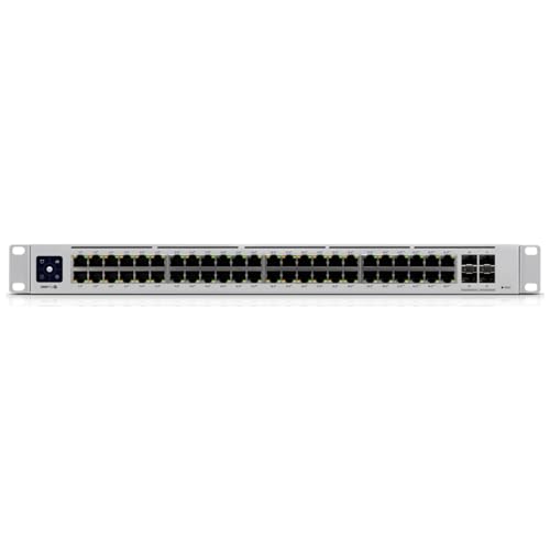 Image of Ubiquiti Networks UniFi Pro USW-PRO-48-POE, 48-port gigabit PoE+ managed layer 2 /3 switch with 4 SFP+ 10G uplinks
