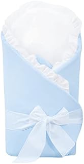 Baby Infant Cotton Swaddle Wrap/Newborn Swaddling Blanket Duvet Quilt (Blue)