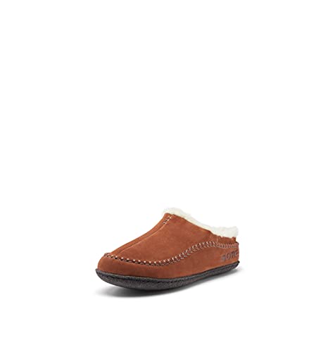 Sorel Men's Falcon Ridge Ii Slippers — Dark Amber, Blackened Brown — Indoor & Outdoor — Suede — Size 12 #TOP18