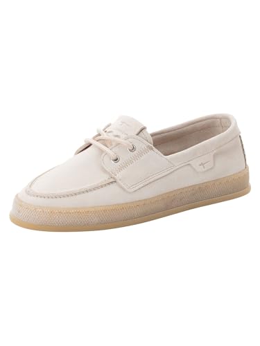 Tamaris Damen Moccassin flach Leder, braun, 42 EU