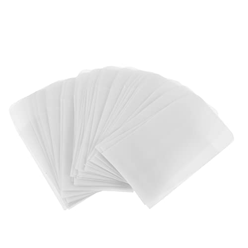 HOUDERCO 50個ミニ封筒 包装ポーチ タグ封筒 小物収納 電子部品 カード 招待状 ビジネスメモ 整理保管用 リングポーチ