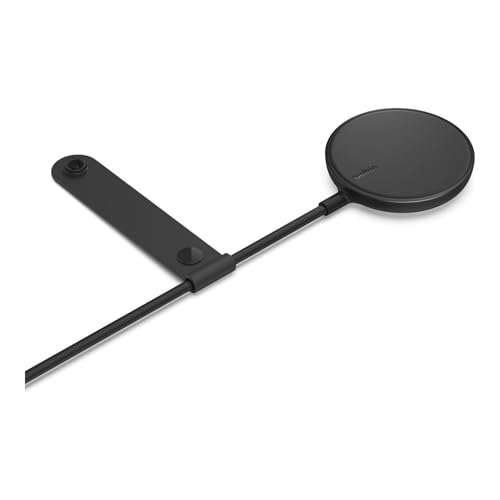 Image of Belkin 7.5W Magnetic Portable Wireless Charger Pad - 6.6ft /2M Long Cable - MagSafe Compatible Charger - iPhone Charger Compatible w / iPhone 15, iPhone 14, iPhone 13 - Power Supply Included - Black