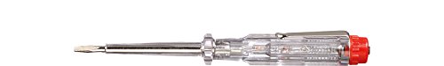 Wiha Spannungsprüfer 220-250 Volt Schlitz transparent, mit Ansteckclip (05271) 3,0 mm x 60 mm