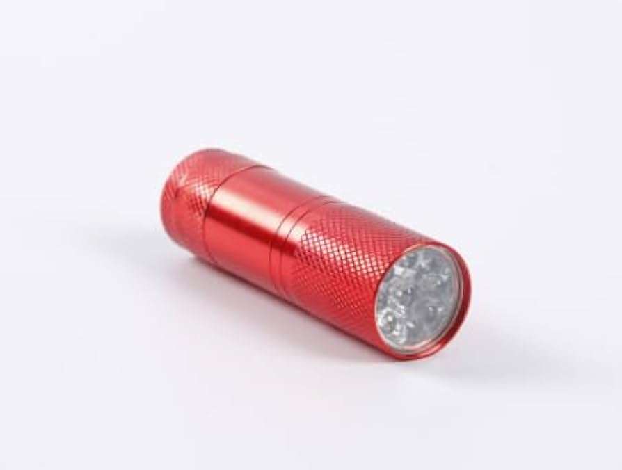 Amazon.co.jp : ブラックライト ミニ 9LED 赤 防水 紫外線 UV