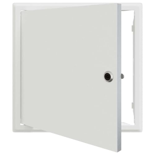 Trappe de visite 33x33 en acier blanc avec accès rapide pour compteur d'eau