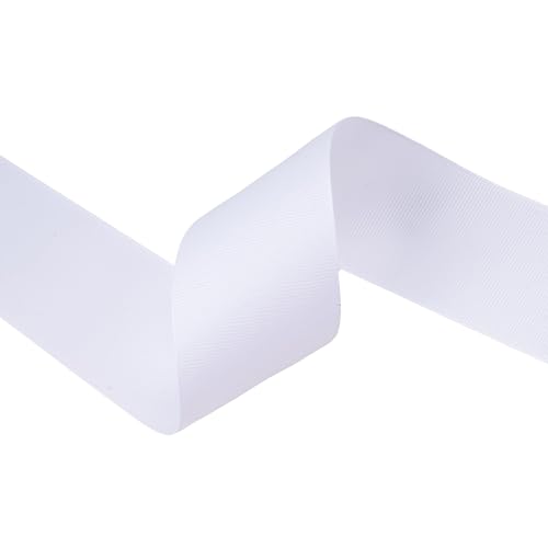Kryvus White Ribbon, Grosgrain Ribbon 2 Inch x Continuous 50 Yards by Kryvus - Used condition - Image 2