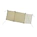 JISADER Outdoor Windshield Camp Stove Windscreen Shelter Furnace Windscreen Privacy Screen for Hiking, BBQ, Garden, Beige, Rectangle 250cmx70cm