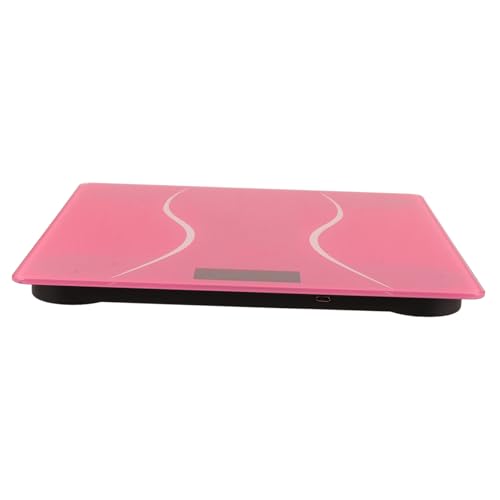 Balance de poids électronique précise rechargeable : pèse-personne rose intelligent