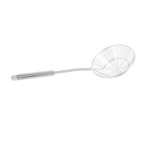 Homoyoyo ステンレススチール製大号漏勺 キッチン用スパイダーストレーナー 油切り 水切り対応 多機能調理ザルスプーン 家用調理器具