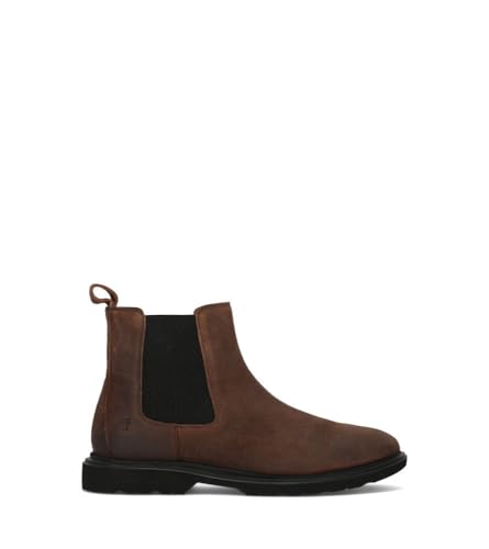 Frye Connor Chelsea Boots for Men | Classic Leather Upper, Durable Sole, Slip-On Design, Versatile Style for Any Occasion, Dark Walnut - 10M