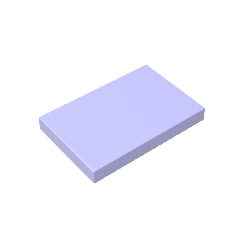 XYEIUGO GDS-1039 26603 Foundation Plate Tile 2x3, light blue gray, 50 PCS