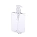 Produktbild WI Kunststoff 280ml Retangle Leere Pumpen-Flasche nachfüllbaren Behälter for Shampoo Body Wash Lotion Kosmetik-Creme (Color : Clear)