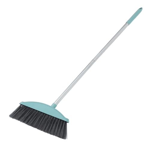 Gogogmee Indoor Outdoor Angle Sweeping Broom Heavy Duty Long Handle Brooms Soft Bristle Material