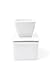 Fox Run Butter Keeper Porcelain, 3.75 x 3.75 x 5.5, White