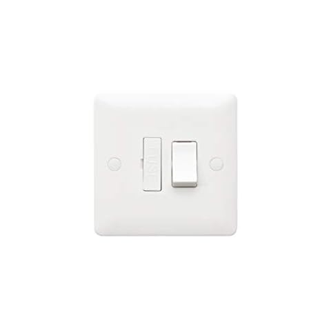 MK (ELECTRIC),White,MB1040WHI Base 1G 13A SWITCHED FUSED CONNECTION UNIT Cover