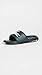 Lacoste Men's Croco Slide, Dark Green/White, 13