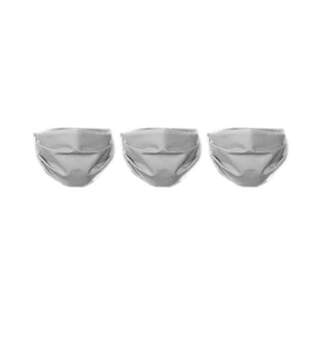 3 Pçs Máscara a prova de pó dupla camada anatômica c/clips nasal - Envio Imediato!