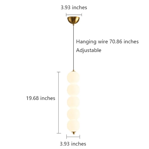 Lampe suspendue LED moderne design créatif de brochettes pour salle à manger - 8