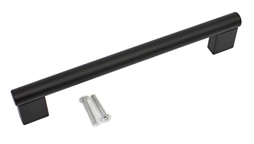 Kitchen Cupboard Cabinet Keyhole Boss Bar Door Handle Knob Black Matt Finish (10, 320mm Hole Centres) - Image 4