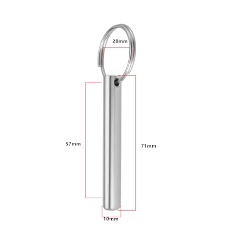 Be In Your Mind 2 Stück Schnellspannstifte Bolzen aus Edelstahl 316 mit Kugelverriegelung für Scharnierstifte Befestigungselemente für die Mechanische Industrie Fitnessgeräte 10x71x57mm