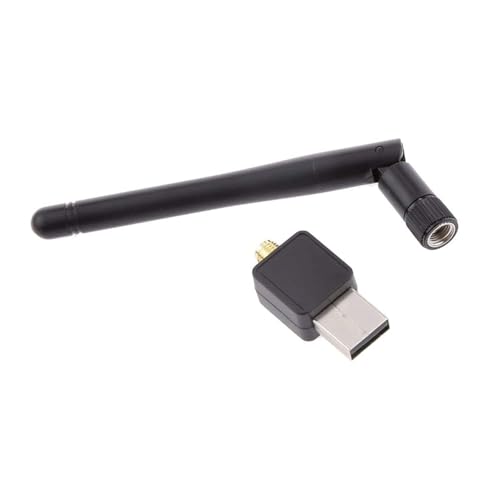 Image of Atevon Dual-Band WiFi Adapter with Antenna (Black) - 1200Mbps Wireless LAN Network Card for Desktop PC & Laptop - Supports 802.11ac, Easy Plug & Play Setup