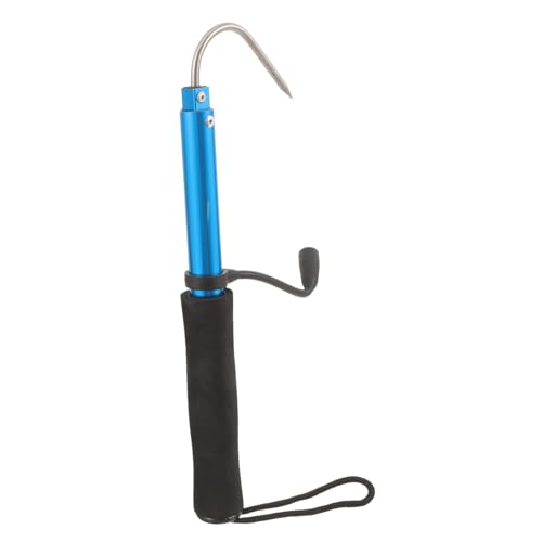 BESPORTBLE Fishing Telescopic Fish with Blue Aluminum Handle 65cm Fish Hook for Outdoor