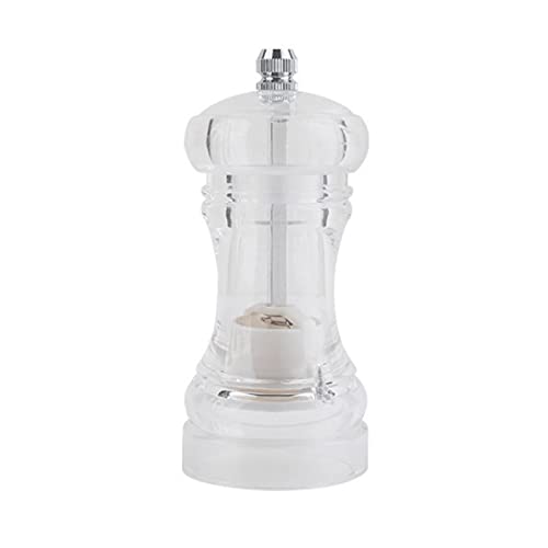 NXACETN Moulins Moulin À Poivre Transparent Résistant À La Corrosion Acrylique Manuel Moulin À Poivre Shakers Pour La Maison S Cover