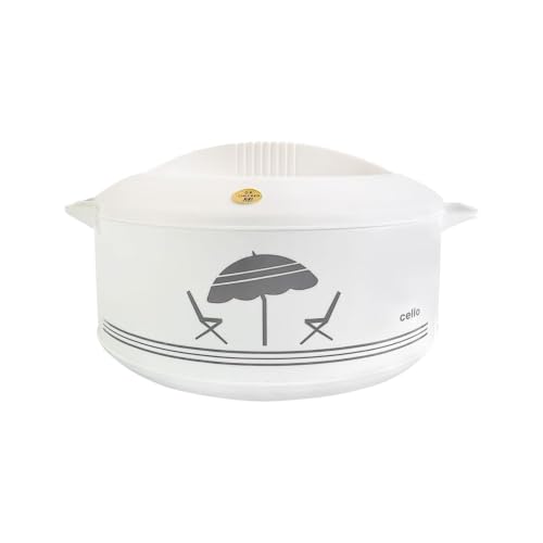 Cello Chef Deluxe Insulated Hot Pot Casserole 3500, White