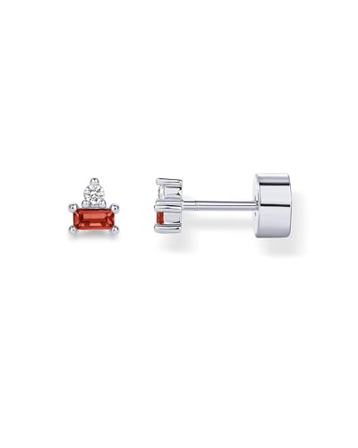 Image of PAVOI 14K Gold Plated Sterling Silver Posts Colored Birthstone Flatback Stud Earrings for Women - Gemstone Cubic Zirconia Screwback Earrings - Dainty Helix Cartilage Piercing Jewelry