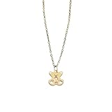 Genérico Accesorio de colgante de pequeño oso en forma de corazón electrochapado de moda y cadena de collar versátil